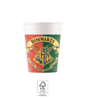 Kelímky papírové EKO - Harry Potter 200ml, set 8ks