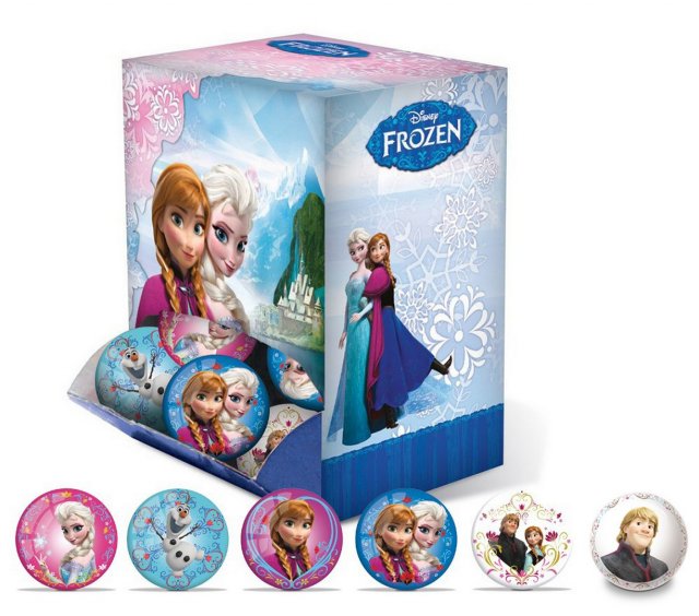 Gumový míček "Frozen - Ledové království", mix 6 druhů, velikost 6cm