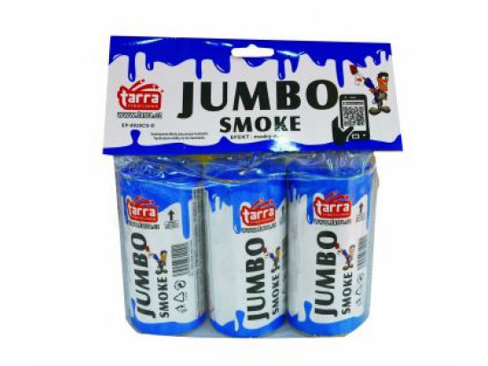 DÝMOVNICE - JUMBO SMOKE - MODRÁ - 3ks - 16/3 trhací pojistka