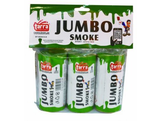 DÝMOVNICE - JUMBO SMOKE - ZELENÁ - 3ks - 16/3 trhací pojistka