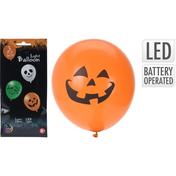 Halloween LED balónky 3ks