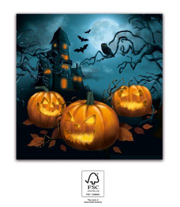 EKO Papírové ubrousky Halloween 33x33 cm / 20 ks