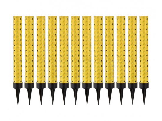 Fontána na dort, zlatá, 12cm / set 12 ks (zn. Godan)