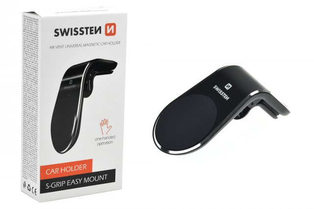 Magnetický Držák Do Ventilace Auta Swissten Easy Mount Černý