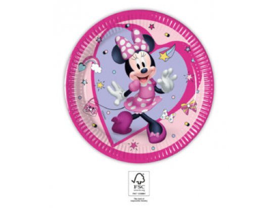 Talířky papírové EKO - Minnie Mouse (Junior Disney) 20cm / set 8ks