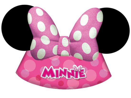 Papírové čepičky Minnie Mouse Disney, set 6ks (zn. Procos)