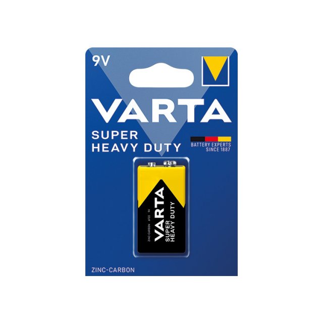 VARTA baterie zinko-uhlik. SUPER.HEAVY.DUTY 2022 9V/6F22