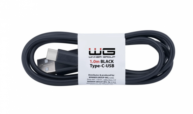 Datový kabel Type C-USB/1m/černý (zn. Winner Group)