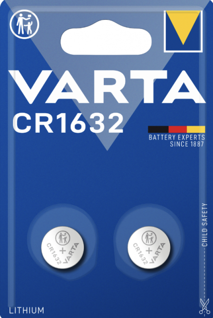 VARTA - lithiová baterie knoflíková ELECTRONICS CR1632 3V, set 2ks