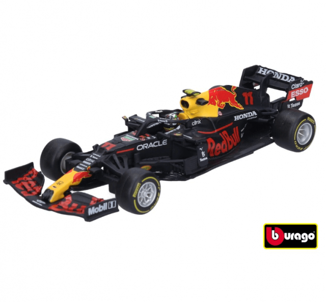 Bburago 1:43 RACE F1 - Red Bull Racing RB16B (2021) #11 (Sergio Pérez) s helmou