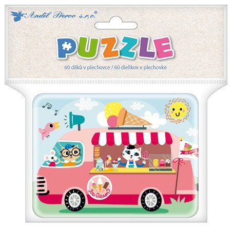 Puzzle zmrzlinář, 60 dílků v plechovce (zn. AndělPřerov)