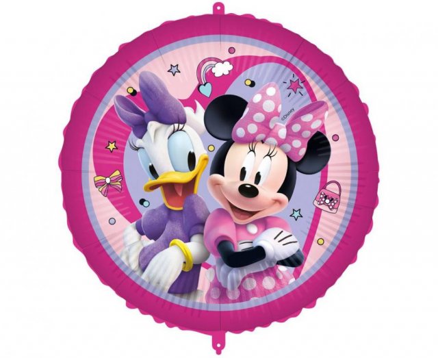 Fóliový balónek Minnie Mouse Junior DISNEY, 46cm, vč. závaží a stuhy (zn. Procos)