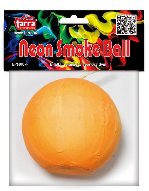 DÝMOVNICE NEON smoke ball, oranžová barva, 1ks (zn. Tarra)