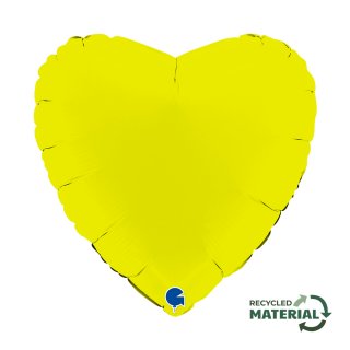 Fóliový balónek "Srdce" matně limetově zelené - 46cm