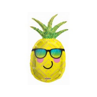 Fóliový balónek "Usměvavý Ananas" - 91cm