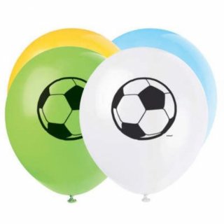 Balónky latexové "fotbal", zn. UNIQUE - 30 cm, 8 ks