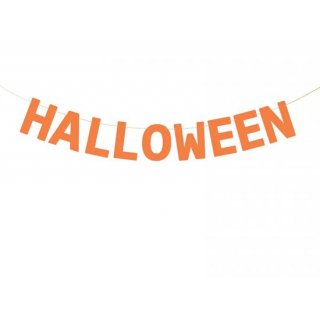 Závěsný banner "Halloween", oranžový (zn. PartyDeco)