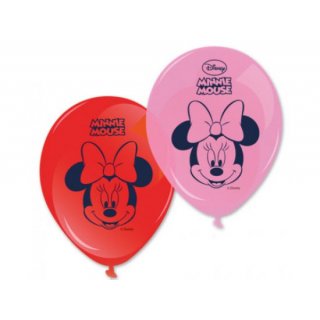 Latexové balónky Minnie Mouse, velikost 28cm, set 6ks (zn. Procos)