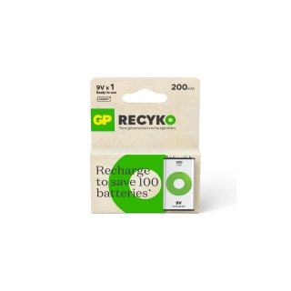 Nabíjecí baterie GP ReCyko 200mAh, 9V