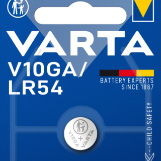 VARTA V10GA/ LR54, knoflíková baterie 1.5V, 70mAh, 1ks