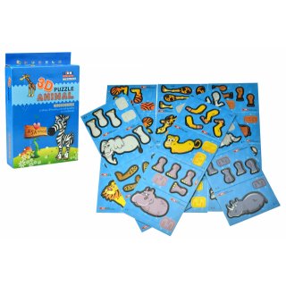 3D puzzle, zvířátka - 12 zvířátek