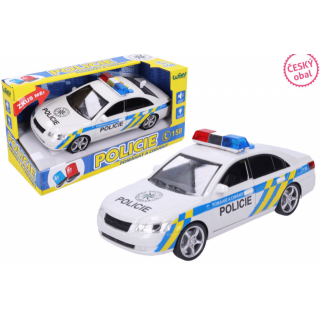 Policejní auto s efekty, 24 cm (zn. WIKY)