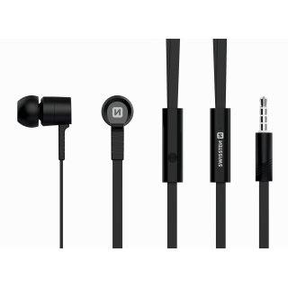 Sluchátka Earbuds Rainbow YS-D2, černé (ECO BALENÍ) (zn. SWISSTEN)