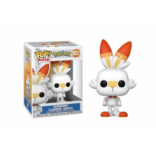 Figurka Pokémon Scorbunny, 9cm, Funko POP