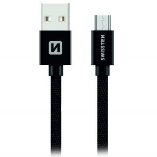 Datový kabel Micro USB v odolném zpracování, délka 3m (zn. SWISSTEN)