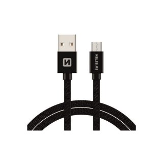 Datový kabel Micro USB v odolném zpracování, délka 3m (zn. SWISSTEN)