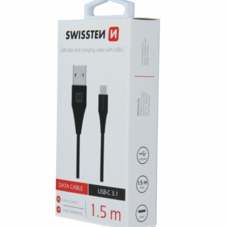 Datový kabel USB-C 3.1, délka 1.5m (zn. SWISSTEN)