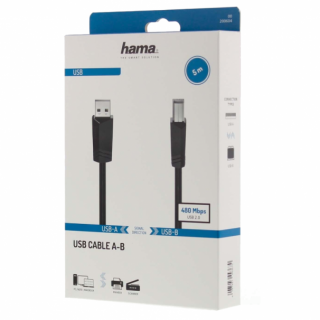 Kabel pro propojení PC a tiskárny A-B, délka 5m (zn. Hama)