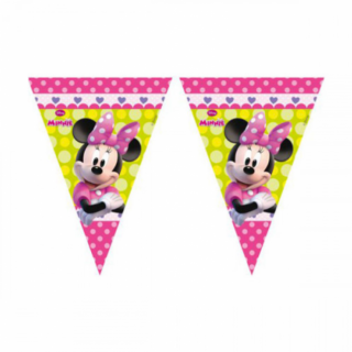 Vlaječková girlanda Disney Minnie Mouse, délka 2.3m (zn. Procos)