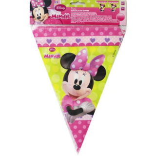 Vlaječková girlanda Disney Minnie Mouse, délka 2.3m (zn. Procos)