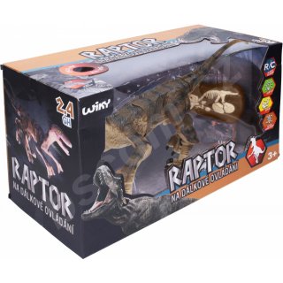 Raptor DINOSAURUS RC na dálkové ovládání, hnědý, 45 cm (zn. WIKY)