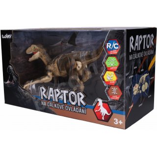 Raptor DINOSAURUS RC na dálkové ovládání, hnědý, 45 cm (zn. WIKY)